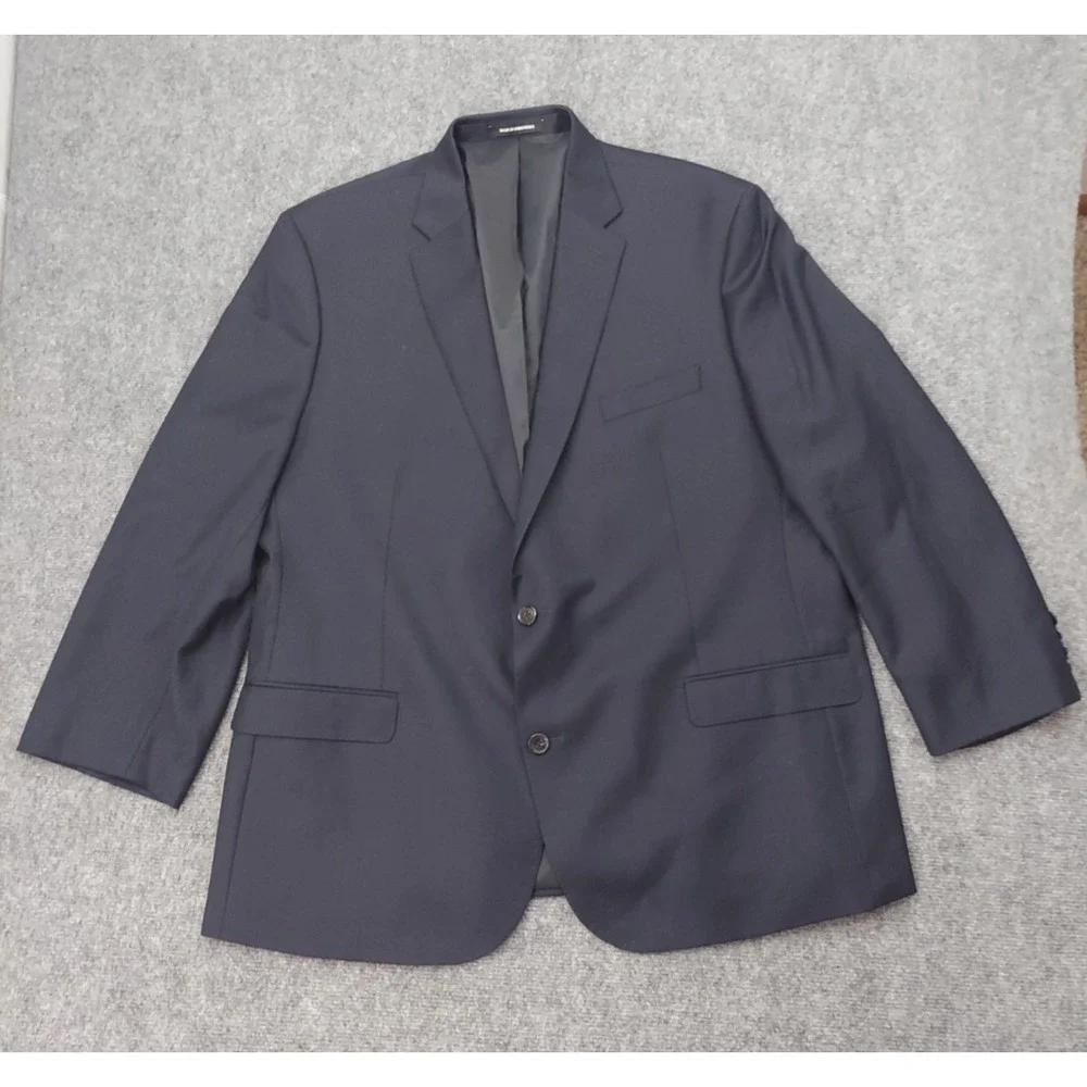 RALPH LAUREN Blazer Jacket Mens 50 R Blue Wool SLIM Sportcoat Business Career